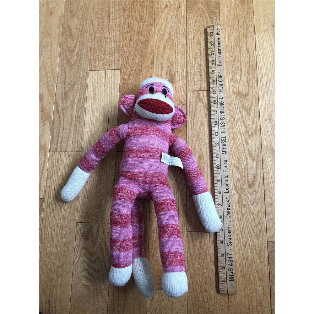 The Original Sock Monkey, Hand-Knit, Plush Material NWOT